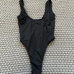 NASY GAL Once piece ribbed bathing suit- NWT NEVER WORN! Color black :)